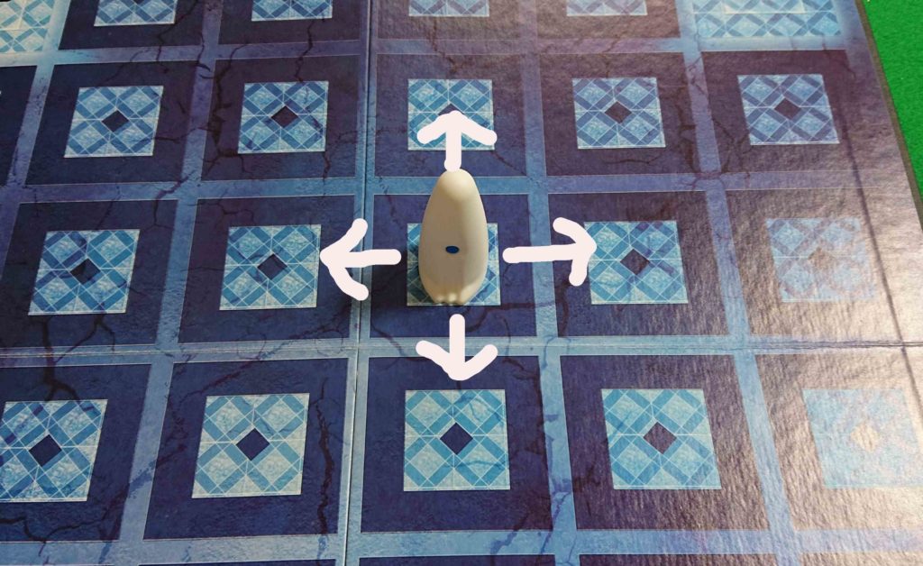 ボードゲーム　ガイスターの駒の動き