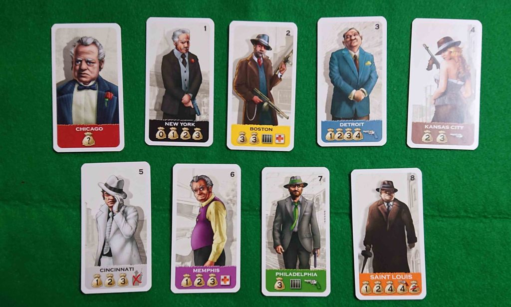 ボードゲーム　ザボス　キャラクターカード