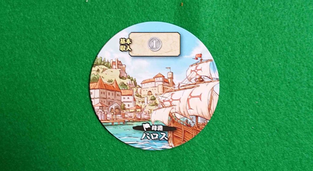 ボードゲーム　遥かなる喜望峰　母港カード