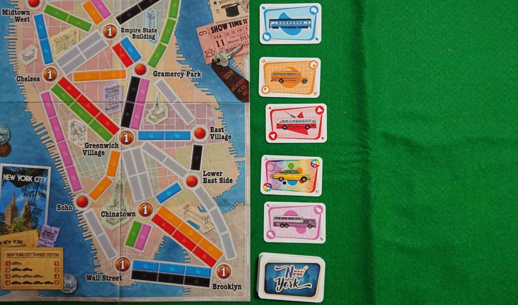 ボードゲーム　チケットトゥーライド　ニューヨーク