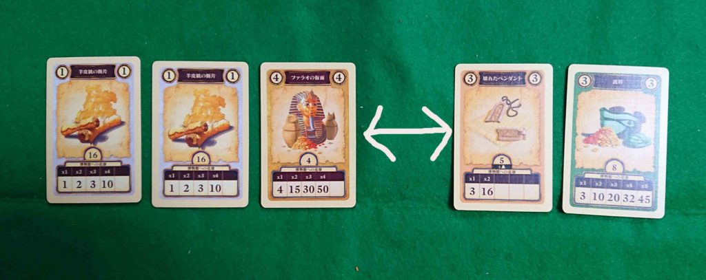 考古学カードゲーム カード交換