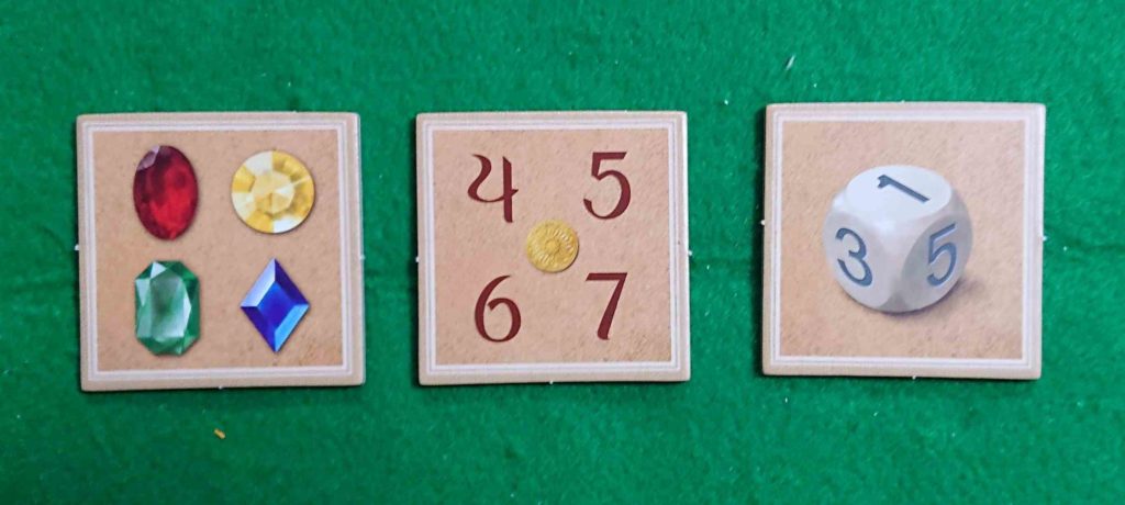 ボードゲーム　バザリ　アクションタイルの写真