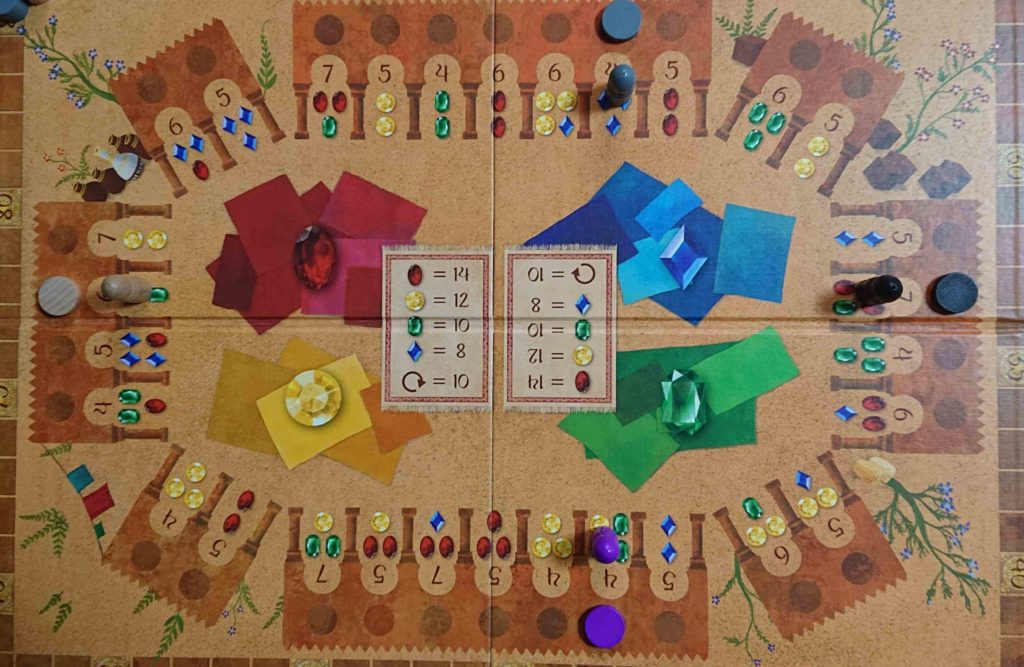 ボードゲーム　バザリ　ゲーム準備写真